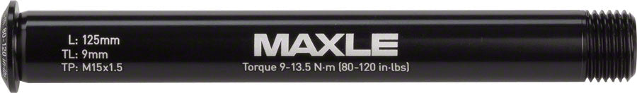 Eje pasante delantero RockShox Maxle Stealth: 15x100, 125 mm de longitud, para carretera