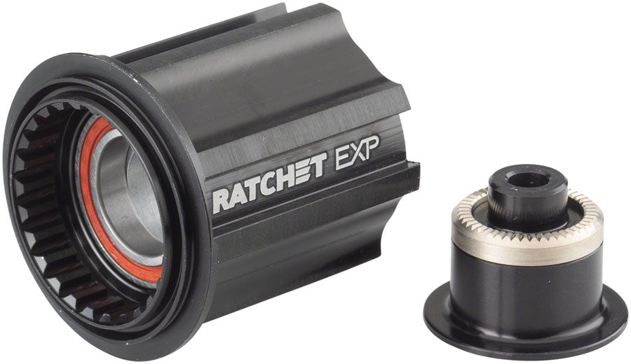 Cuerpo de buje libre DT Swiss Ratchet EXP - Campagnolo 9-12v, rodamiento sellado de aluminio estándar, cierre rápido x 130/135 mm, kit con tapa de extremo