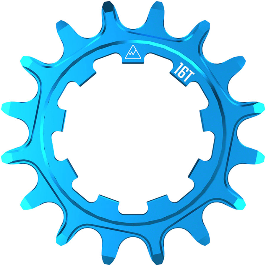 Ruedas de fabricación SOLO-SPEED Cog - 16t Compatible con kits SOLO-SPLINE SOLO-XD Verde azulado