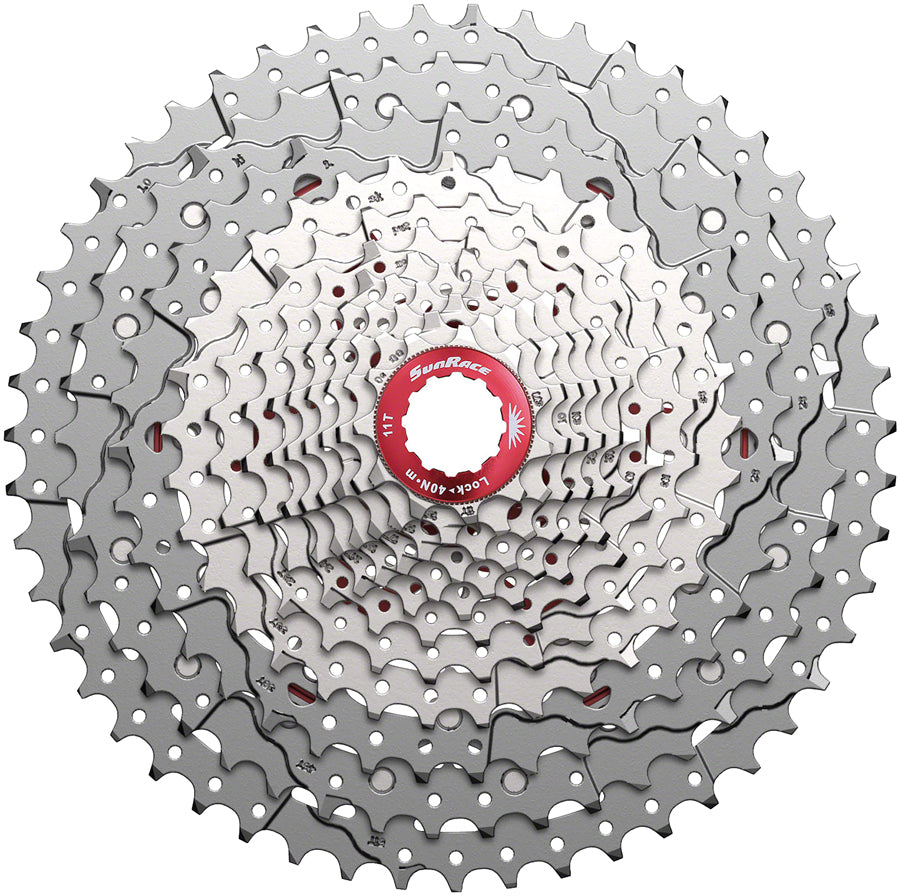 SunRace Cassette - 12-Speed - 11-51t, Metallic Silver