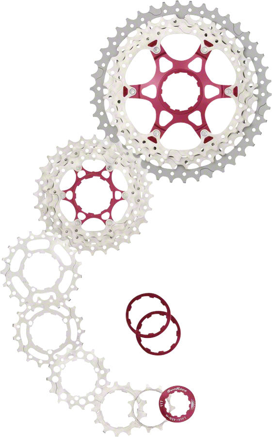 Cassette SunRace MX8 - 11 velocidades 11-42 dientes plateado
