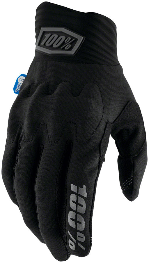 100% Cognito Smart Shock Gloves - Black, Full Finger