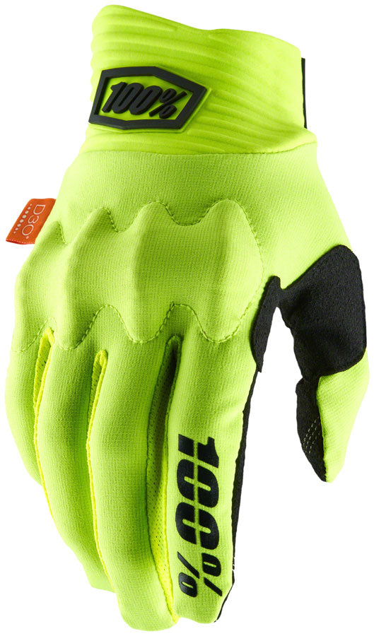 100% Cognito Smart Shock Gloves - Black, Full Finger