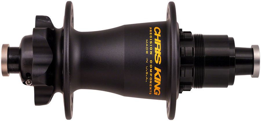 Buje trasero Chris King Boost - 12 x 148 mm, 6 tornillos, XD, negro mate/dorado, 32 agujeros