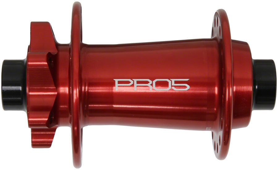 Buje delantero Hope Pro 5 - 15 x 110 mm, 6 tornillos, rojo, 28 agujeros