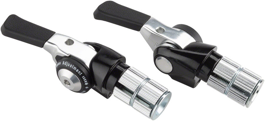 Juego de cambios de extremo de manillar microSHIFT de 8 velocidades para carretera, doble/triple, compatible con Shimano, negro