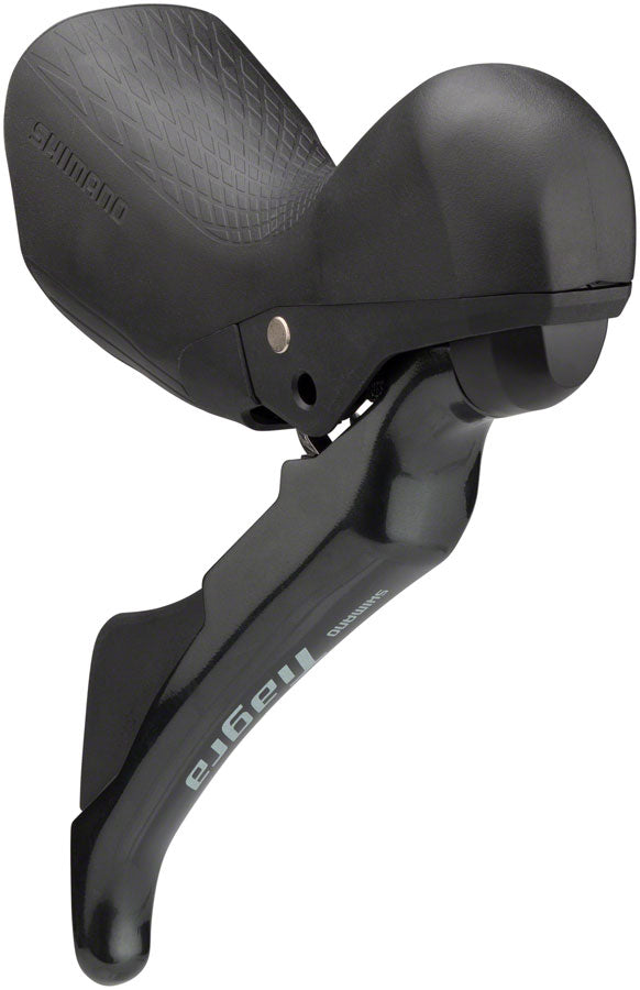 Pinza de palanca de freno hidráulico/cambio mecánico Shimano Tiagra ST-4720/BR-4770 (trasera, montaje plano, pastillas de resina con aletas, color negro)