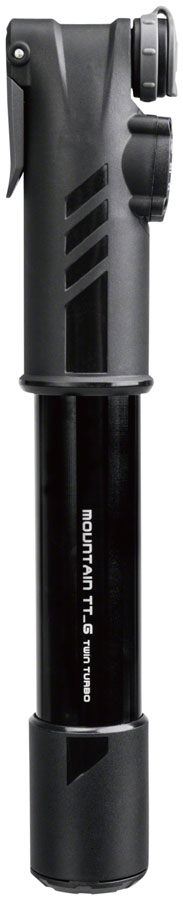 Minibomba Topeak Mountain TT G de 60 psi con manómetro, color negro