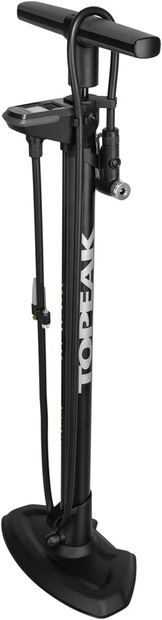 Bomba de piso digital Topeak JoeBlow Pro - 200 psi/13,8 bar, manómetro digital, SmartHead DX3, botón de liberación de aire, negro/amarillo