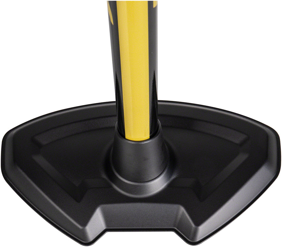 Bomba de piso digital Topeak JoeBlow Pro - 200 psi/13,8 bar, manómetro digital, SmartHead DX3, botón de liberación de aire, negro/amarillo