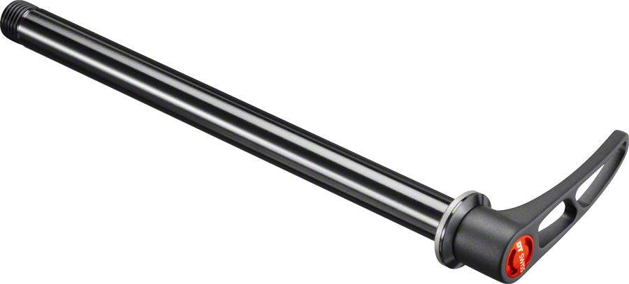 Perno pasante DT Swiss RWS MTB de 15 x 150 mm, longitud total de 198 mm, paso de rosca M15 x 1,5 mm, arandela plana, palanca de aluminio