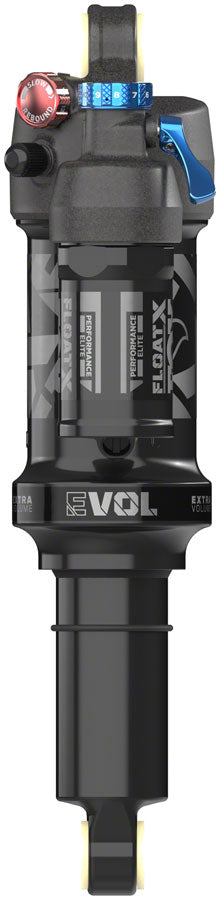 FOX FLOAT X Performance Elite Rear Shock - Metric 210 x 55 mm 0.4 Spacer 2-Position Lever EVOL LV BLK Anodized
