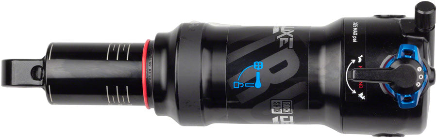 Amortiguador trasero RockShox Deluxe Ultimate RCT - 185 x 55 mm, DebonAir 2 Tokens, amortiguador medio, 380 lb de fuerza L/O, muñón/estándar B2