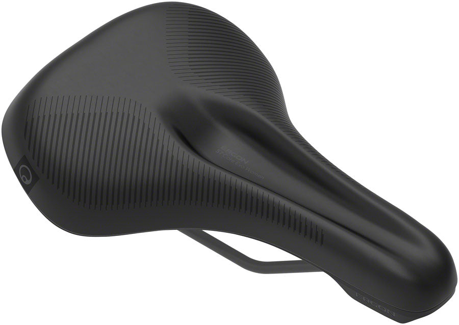 Sillín Ergon ST Core Evo para mujer - Talla pequeña/media, negro/gris