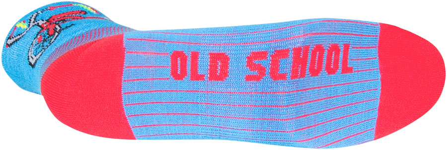 Calcetines clásicos para triciclo SockGuy - 10 cm, azul/rojo, talla L/XL