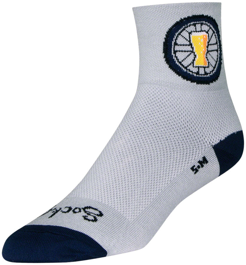Calcetines clásicos Destiny de SockGuy - Grises, 7,6 cm, talla L/XL