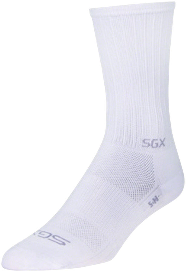 Calcetines blancos SockGuy SGX de 15 cm (talla pequeña/mediana)