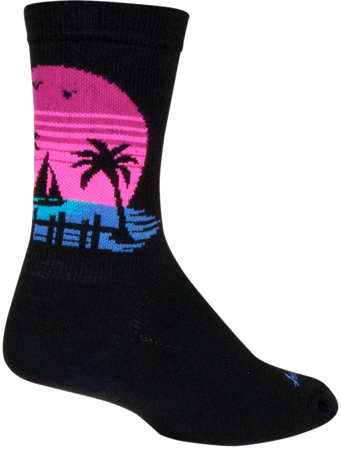 Calcetines deportivos Sunset de SockGuy - 15 cm (grande/extragrande)