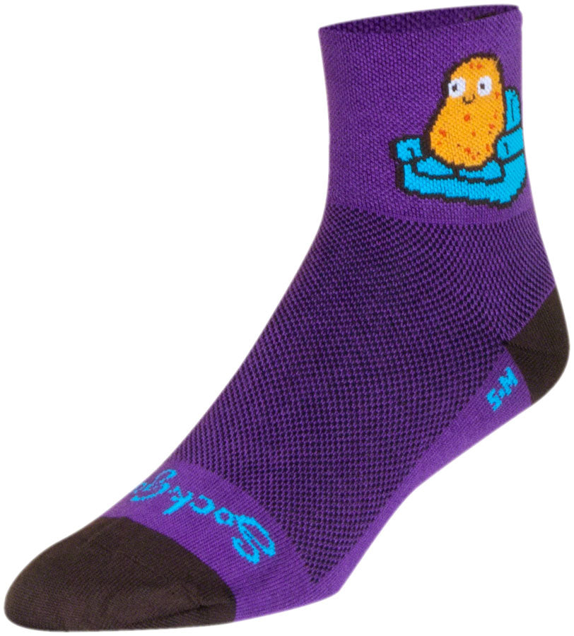 Calcetines clásicos estándar de patata SockGuy - Talla pequeña/mediana (7,6 cm)