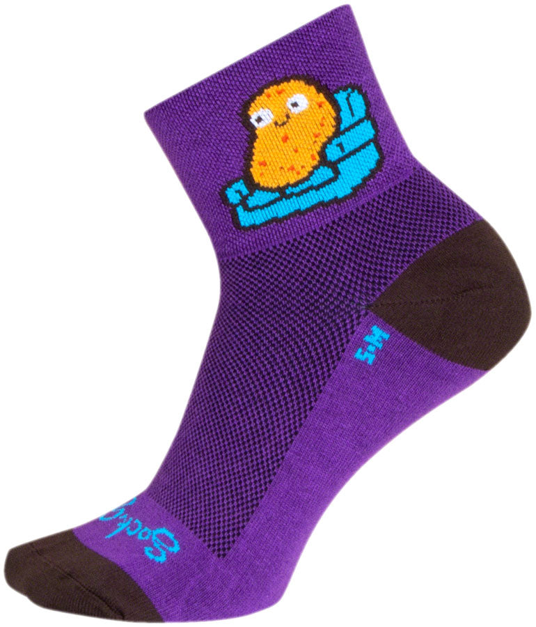 Calcetines clásicos estándar de patata SockGuy - Talla pequeña/mediana (7,6 cm)