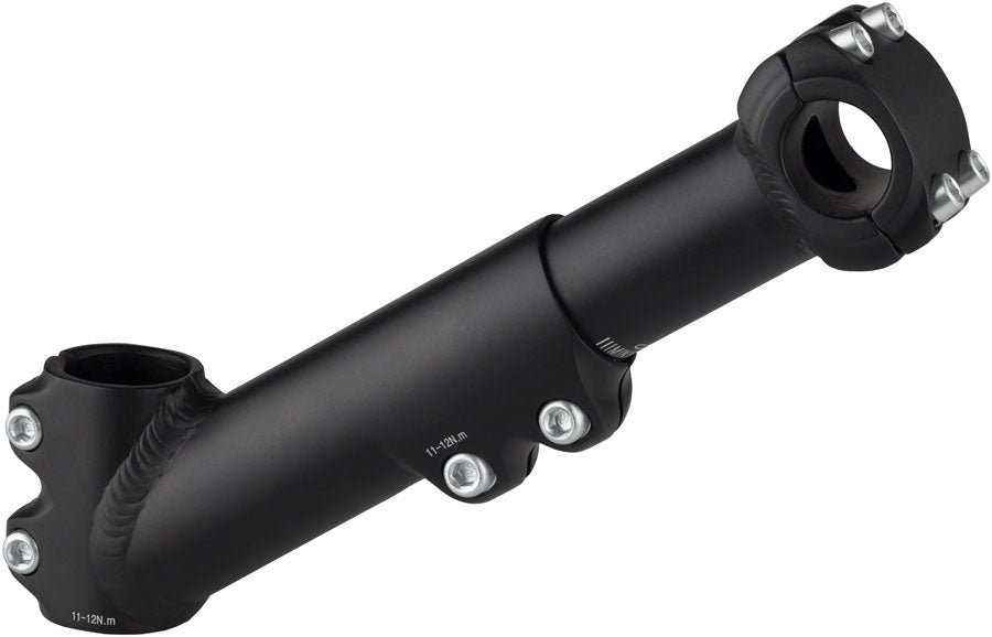 Zoom Tandem Stoker Stem 155-200mm extension +35 Degree Rise 25.4 Bar Clamp 28.6 Seat Post Clamp BLK