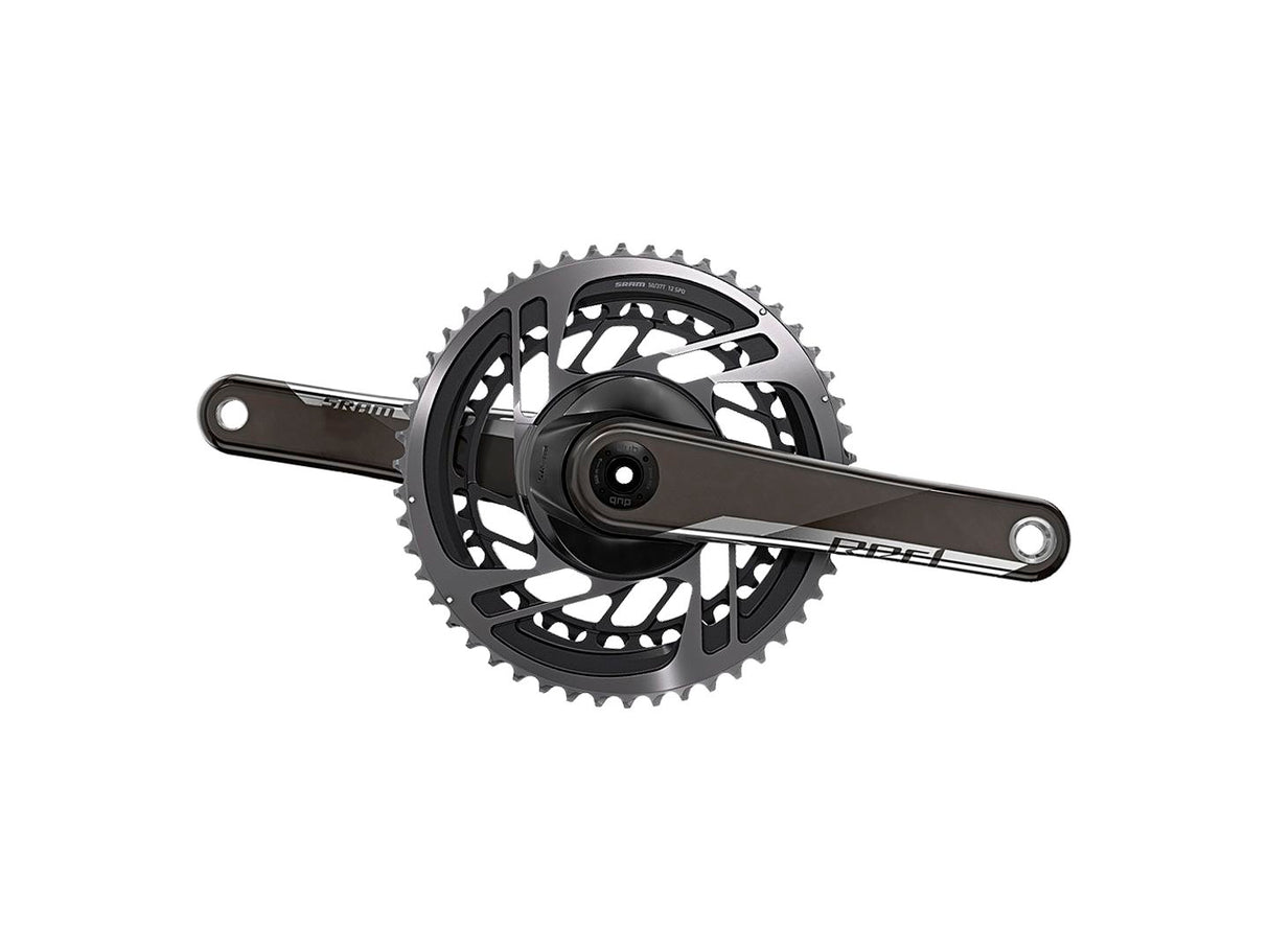 Juego de bielas SRAM Red AXS Velocidad: 12 Eje: 28,99 mm BCD: Montaje directo 48/35 DUB 175 mm Black Road