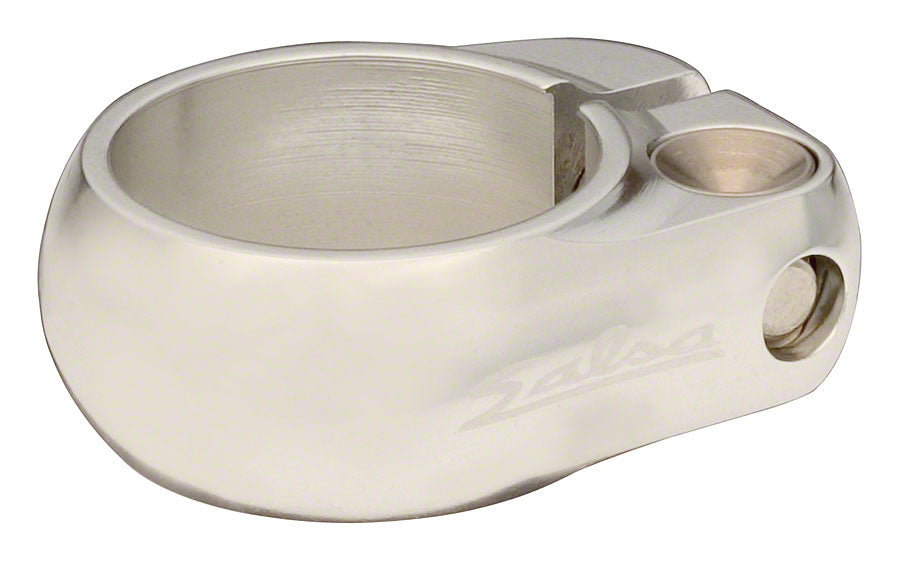 Salsa Lip-Lock Seatpost Clamp - 36.4mm Bolt-On Silver