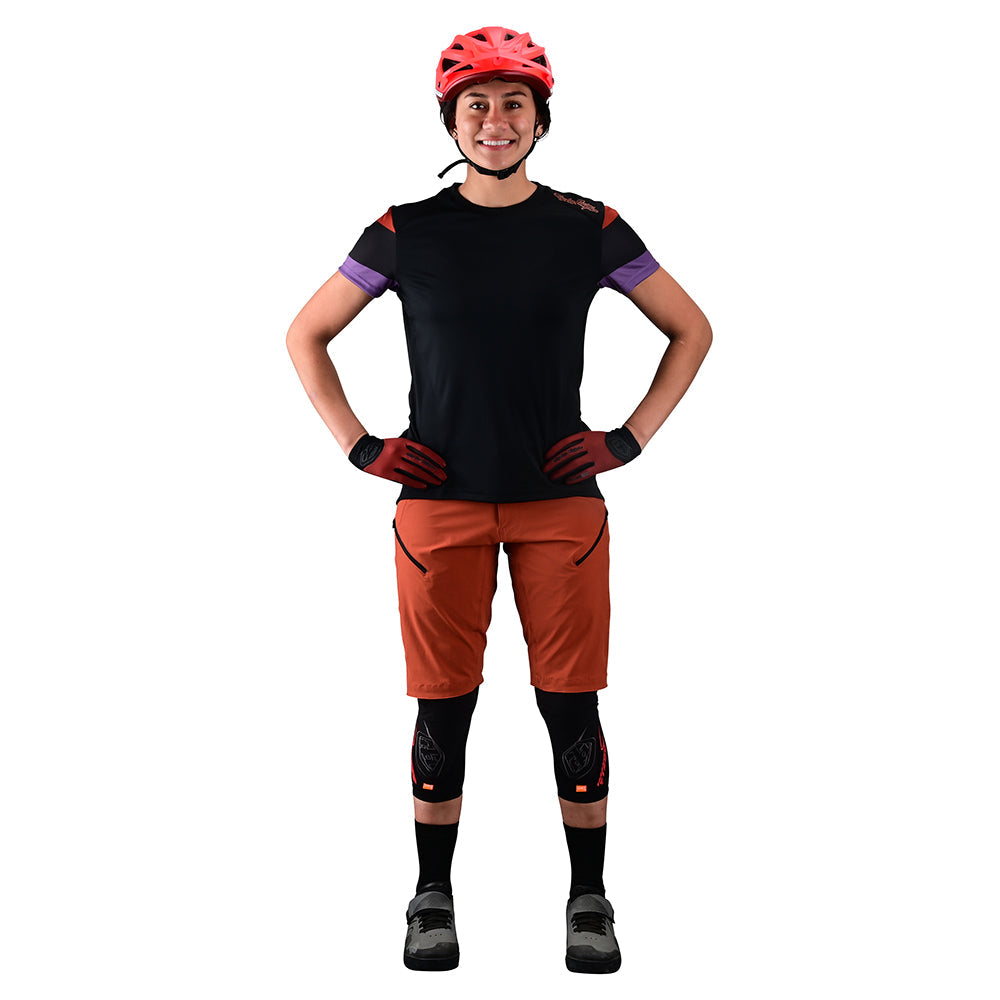 Womens Lilium SS Jersey Rugby Black