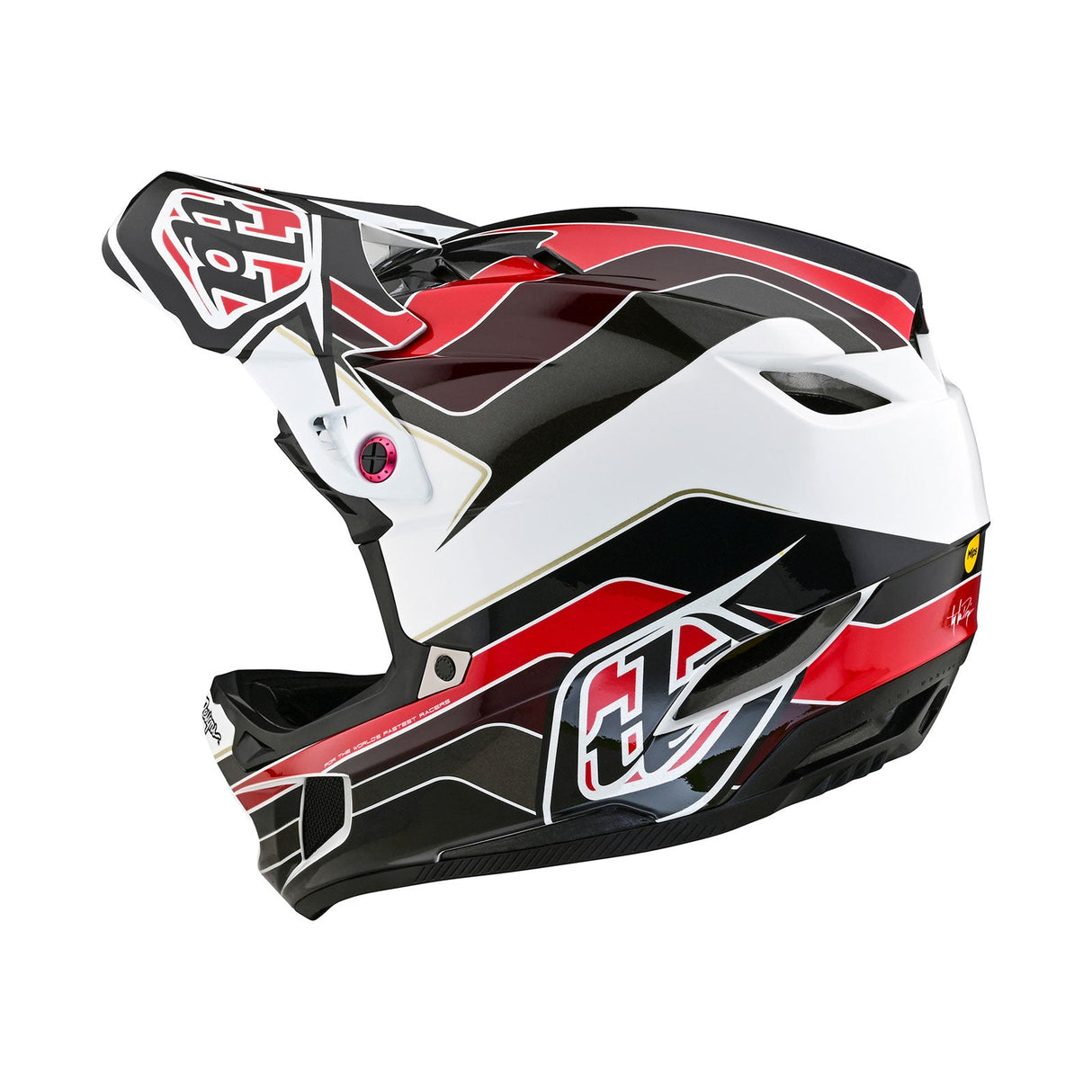 D4 Polyacrylite Helmet Block Charcoal / Red