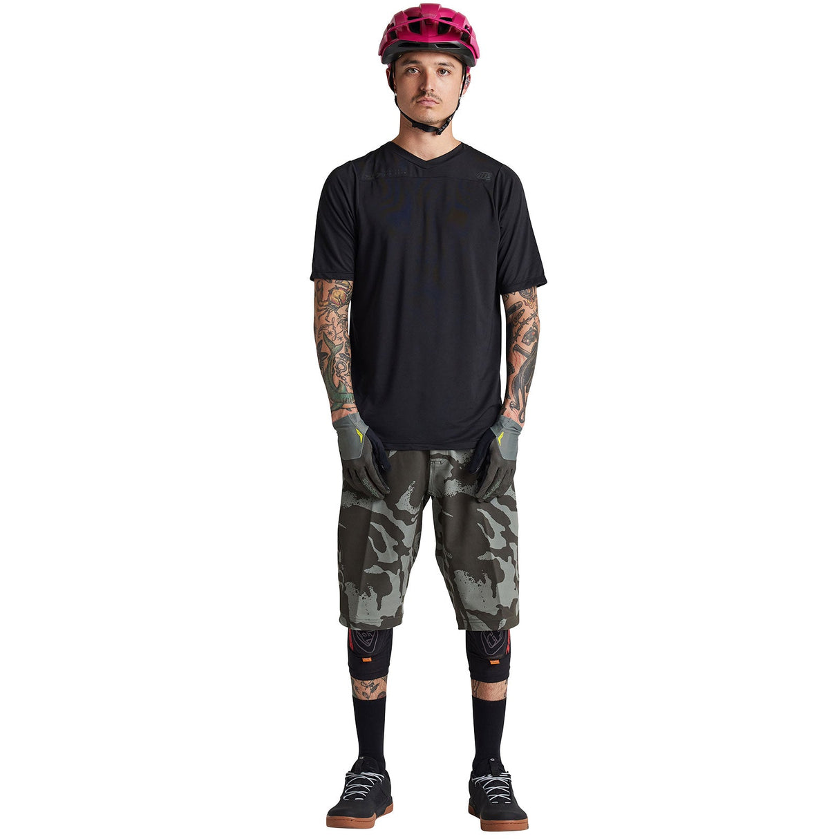 Skyline Short Sleeve Jersey Mono Black