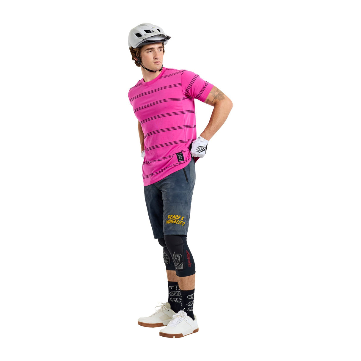 Skyline Short Sleeve Ride Tee Washed Out Party Pink