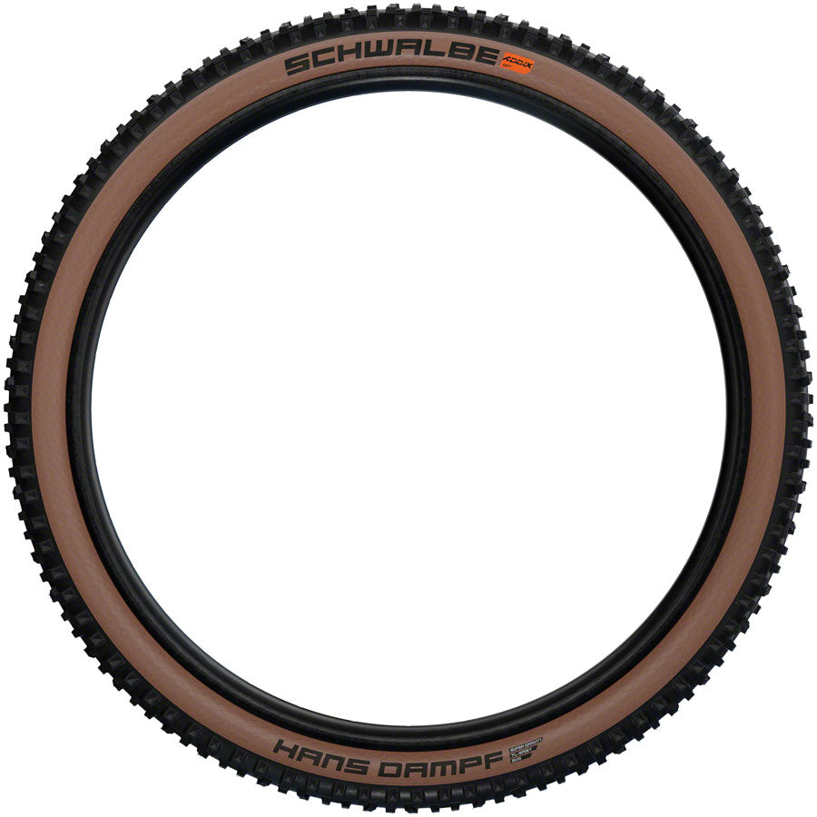 Neumático Schwalbe Hans Dampf - 27,5 x 2,6 Tubeless Plegable Negro/Bronce Evolution Line Super Trail Addix Soft
