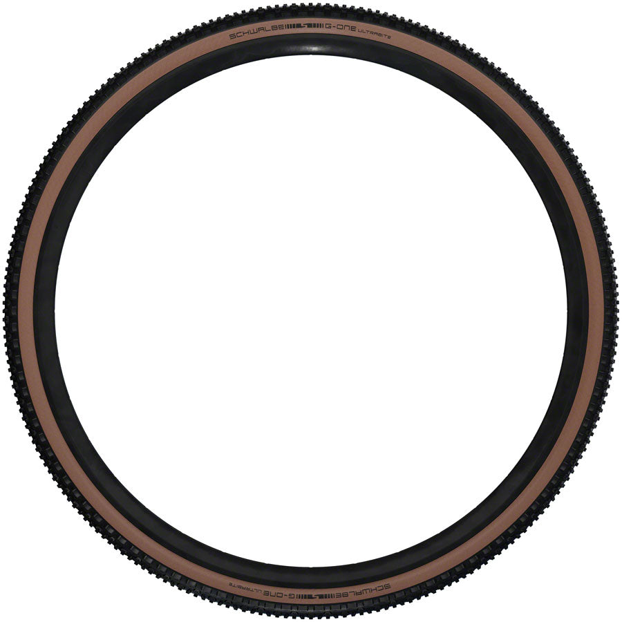 Neumático Schwalbe G-One Ultrabite - 700 x 40 Tubeless Plegable Negro/Bronce Performance Line Race Guard Addix