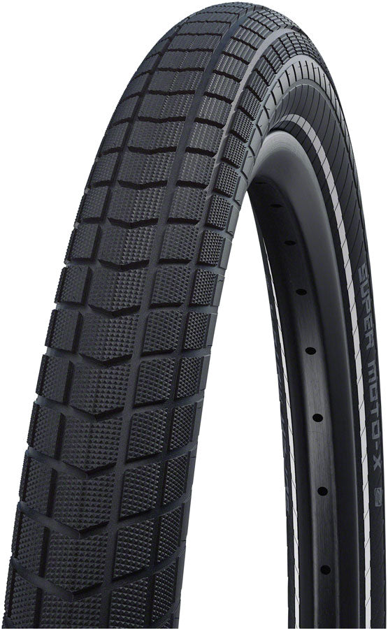 Schwalbe Super Moto-X Tire - 20" 2.4" Black/Reflective Greenguard Doubledefense