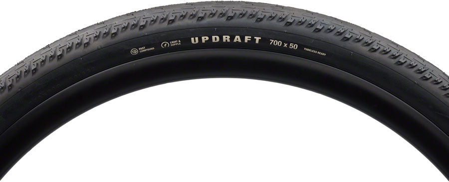 Neumático Teravail Updraft - 700 x 50 Tubeless plegable BLK compuesto rápido y duradero