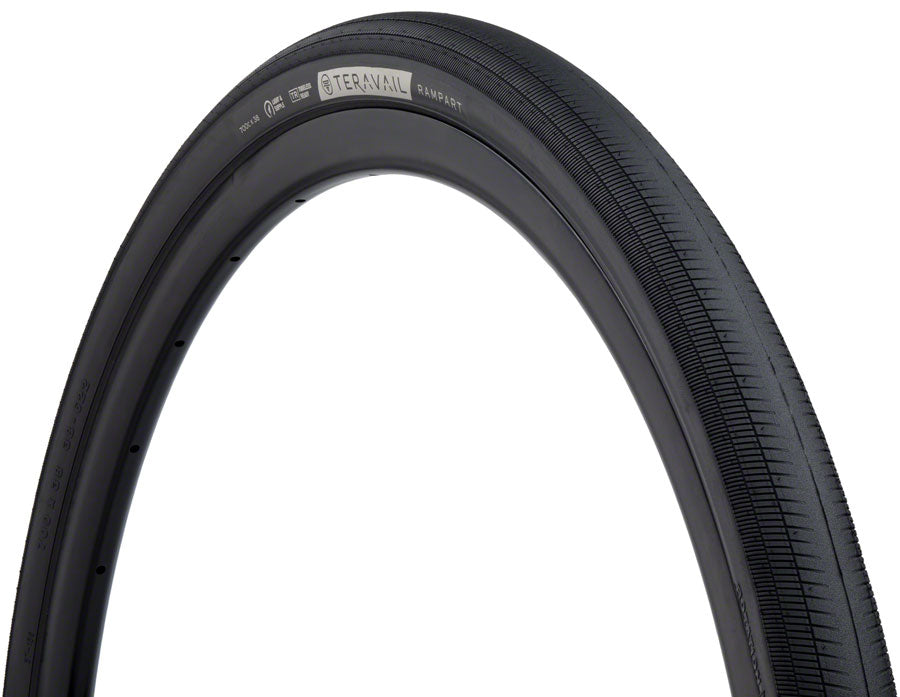 Neumático Teravail Rampart - 700 x 38 Tubeless Plegable BLK Compuesto ligero, flexible y rápido