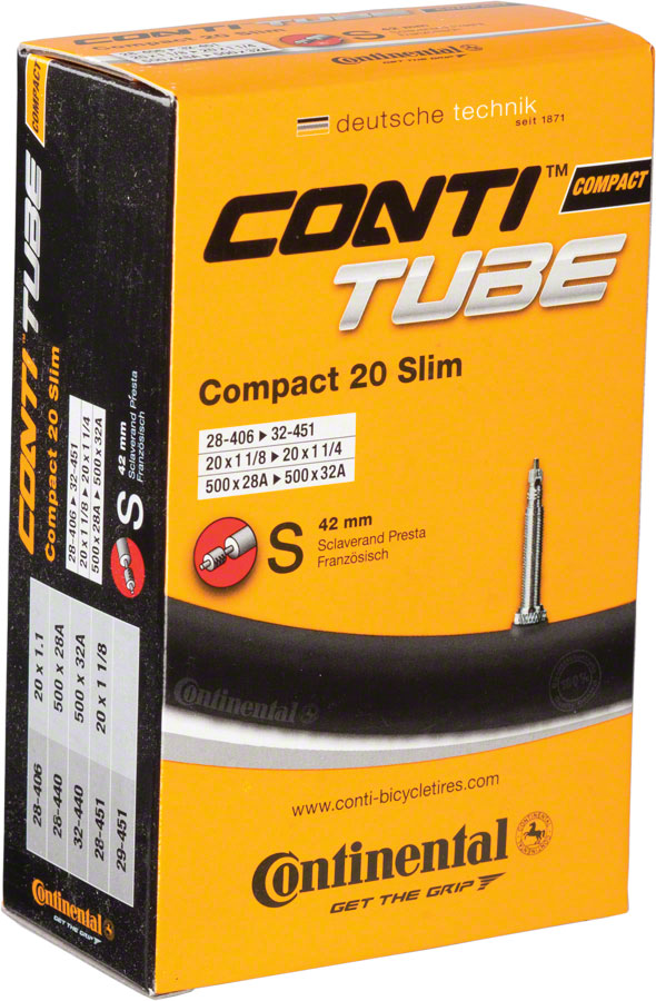 Cámara de aire Continental Standard - 20 x 1-1/8 - 1-1/4 42 mm Válvula Presta
