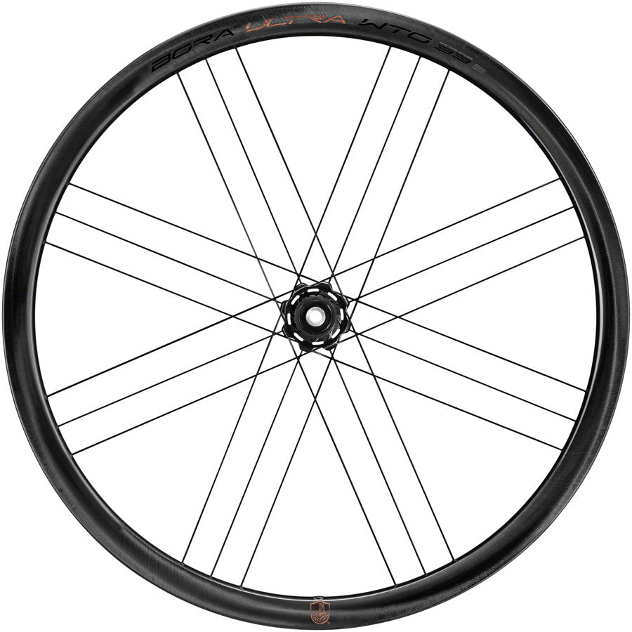 Rueda delantera Campagnolo Bora Ultra WTO 33 - 700c 12 x 100 mm Center-Lock, ajuste bidireccional, gris