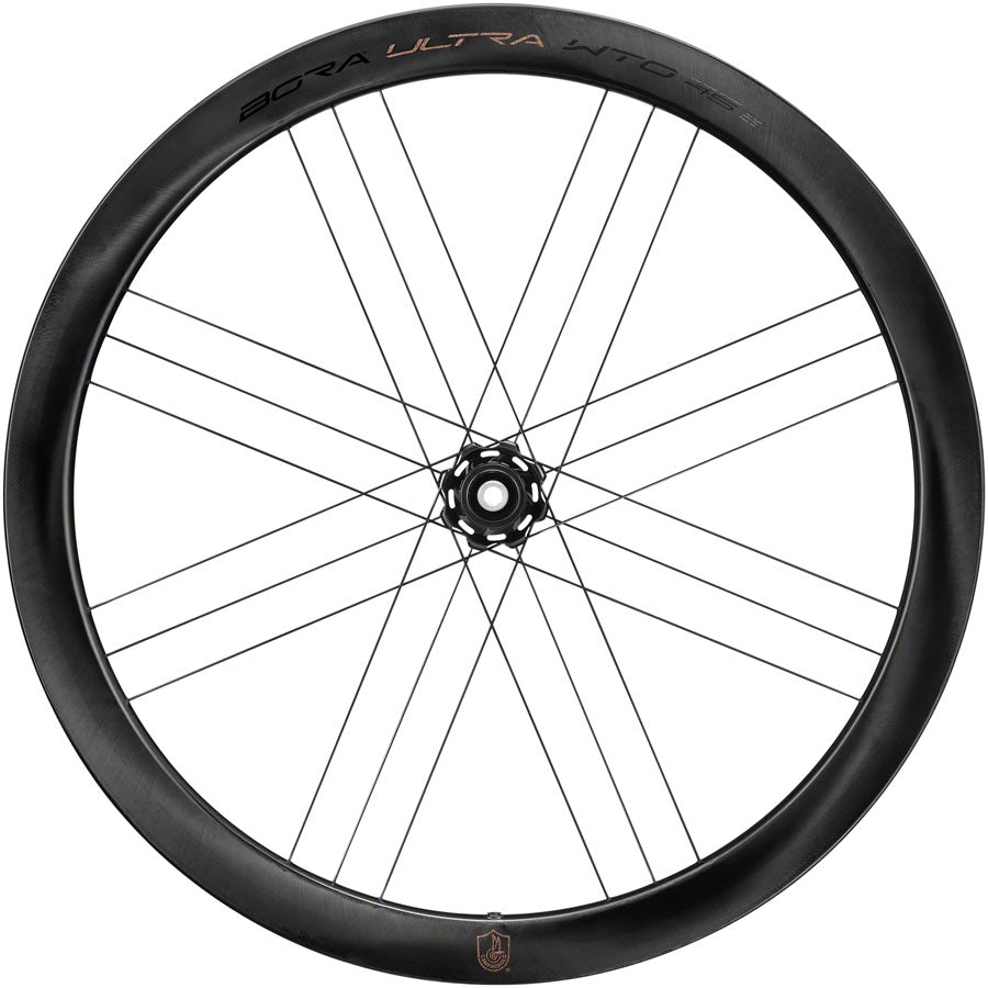 Rueda delantera Campagnolo Bora Ultra WTO 45 - 700c 12 x 100 mm Center-Lock, ajuste bidireccional, gris