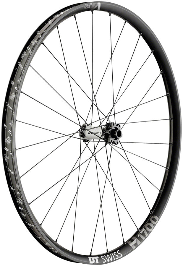 Rueda delantera DT Swiss H 1700 Spline 30, 29", 15 x 110 mm, Boost, 6 tornillos, color negro, para bicicleta eléctrica