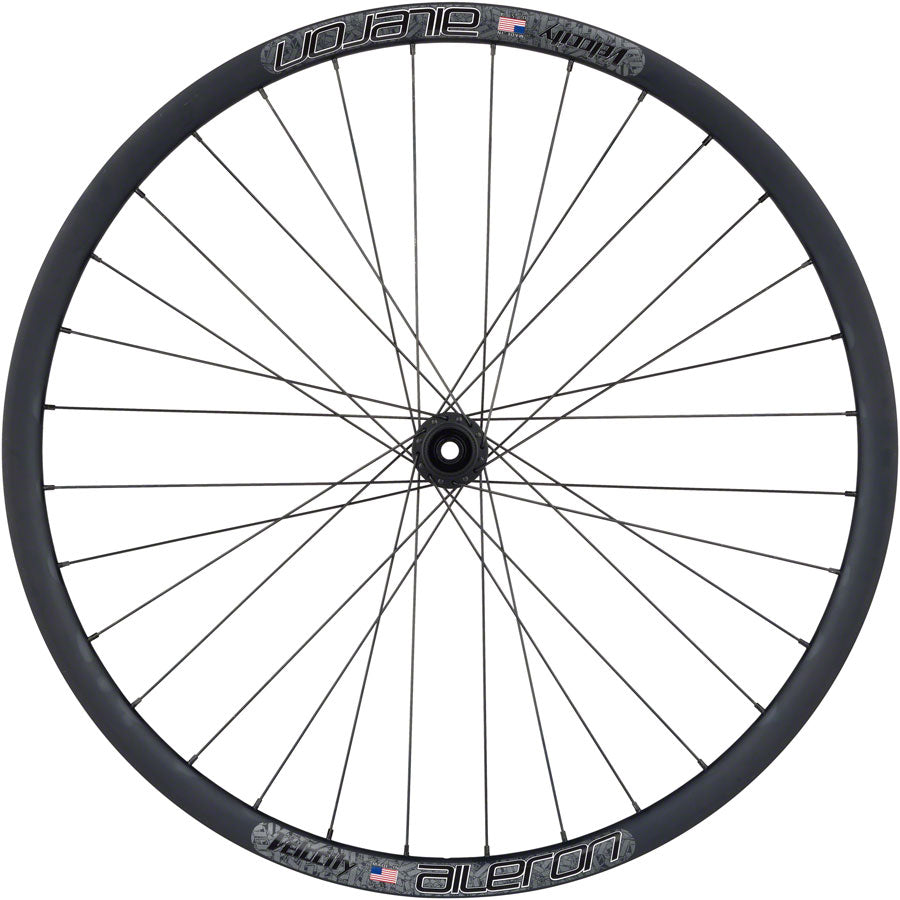 Ruedas de calidad con trinquetes de oso/rueda delantera Velocity Aileron - 700c 12 x 100 mm Center-Lock BLK