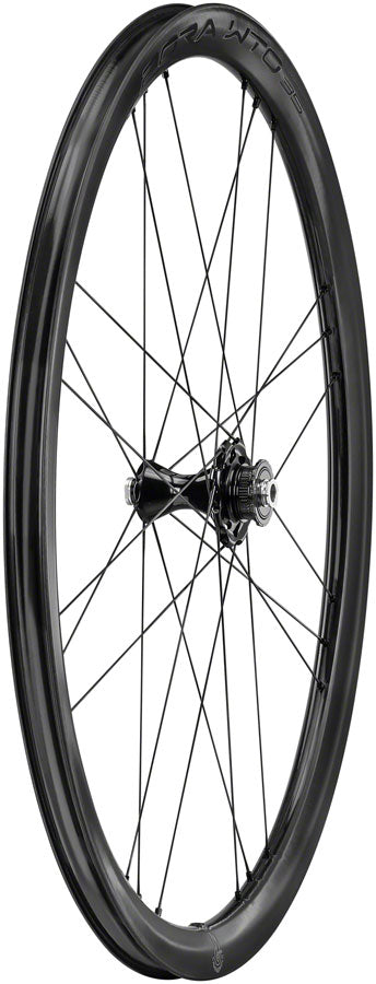 Rueda delantera Campagnolo Bora WTO 35 C23 - 700c 12 x 100 mm Center-Lock, ajuste bidireccional, carbono