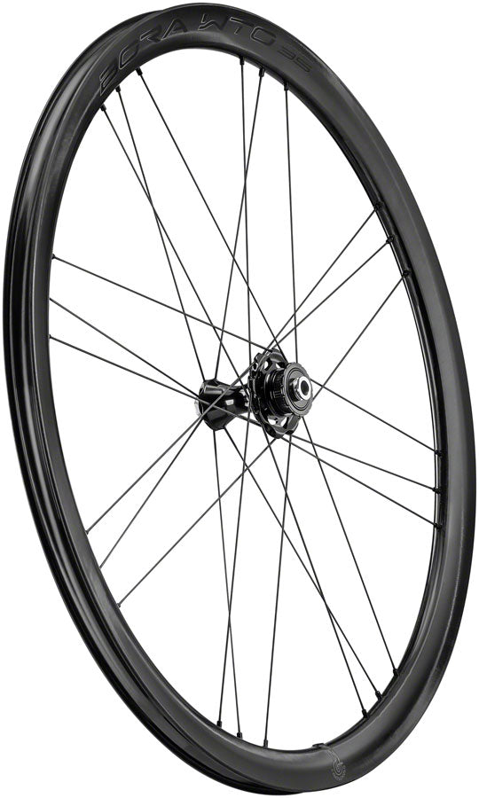 Rueda delantera Campagnolo Bora WTO 35 C23 - 700c 12 x 100 mm Center-Lock, ajuste bidireccional, carbono