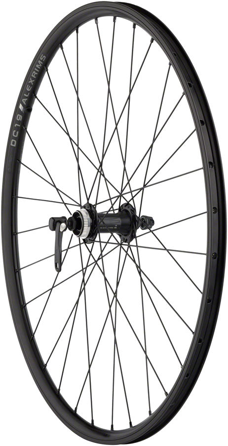 Quality Wheels Value Double Wall Series Front Wheel - Black - 650b QR x 100mm, Center-Lock