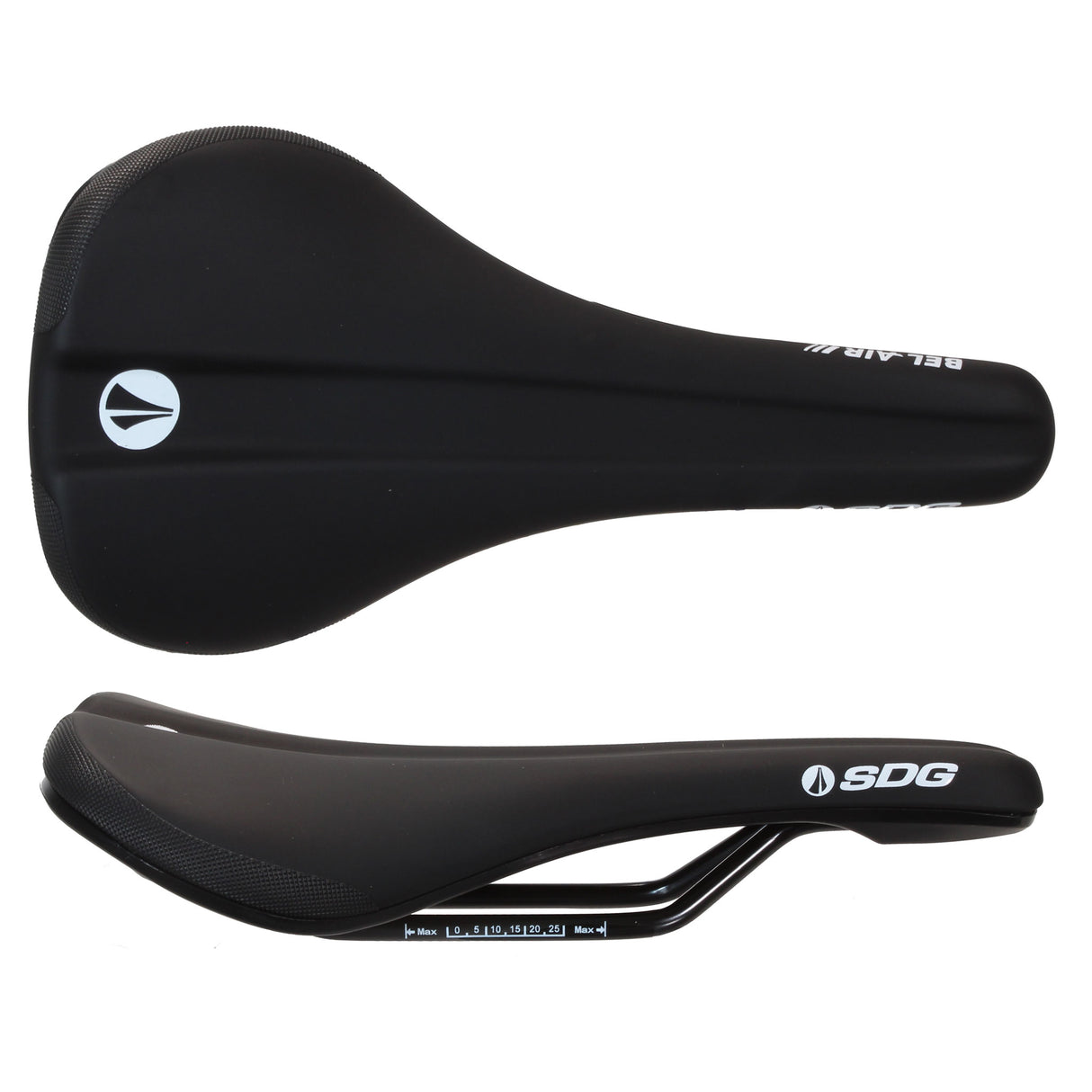 SDG Bel-Air V3 Saddle Steel Rails Black