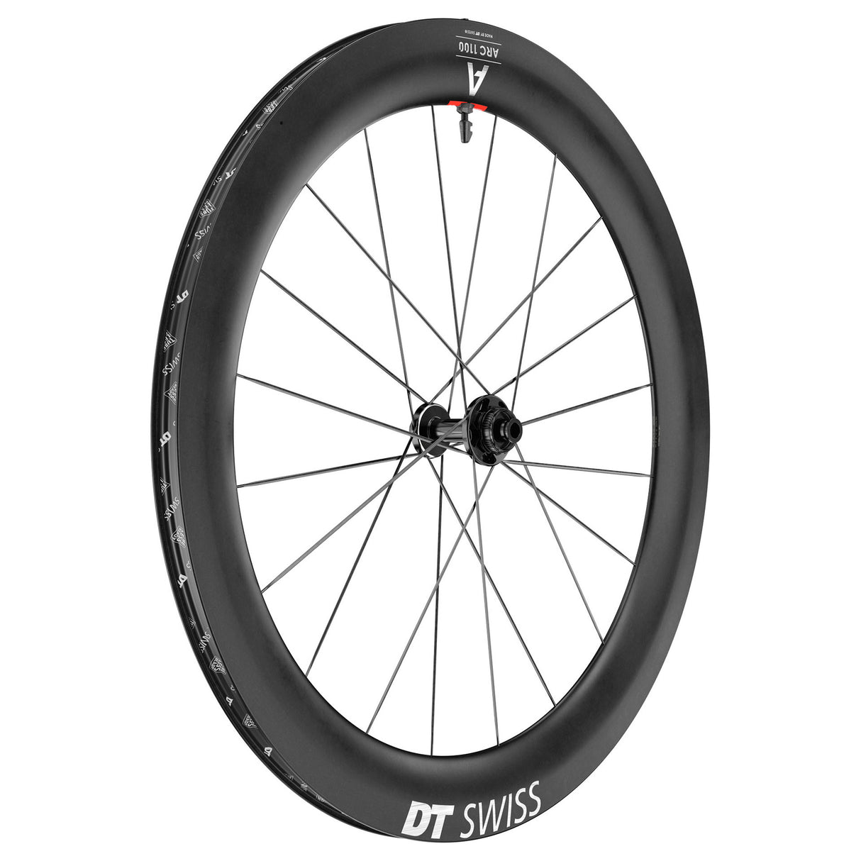 Rueda delantera DT Swiss ARC 1100 DiCut 65 - 700 12 x 100 mm, Center-Lock, negra