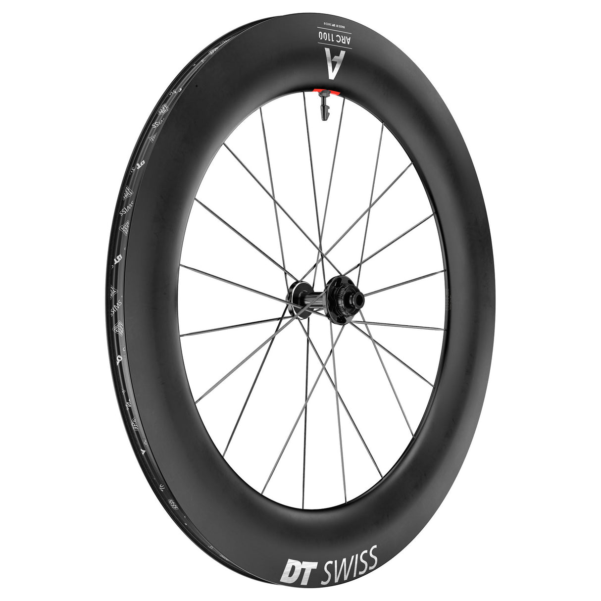 Rueda delantera DT Swiss ARC 1100 DiCut 85 - 700 12 x 100 mm, Center-Lock, negra