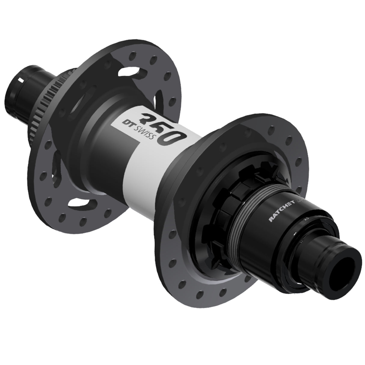 Buje trasero DT Swiss 350 DEG - 12 x 148 mm Center-Lock XD negro 28H 72pt
