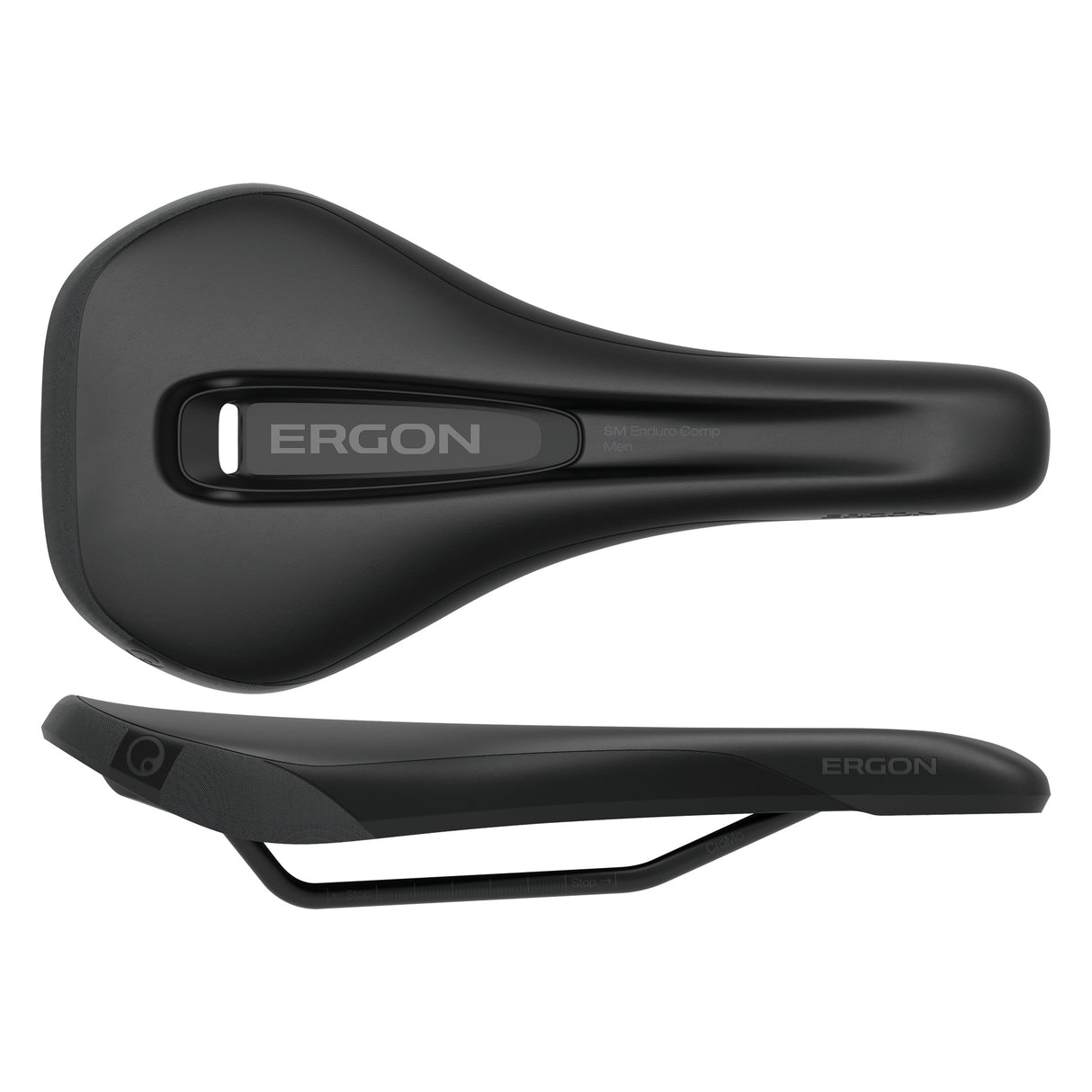 Sillín Ergon SM Enduro Comp - Stealth para hombre, talla mediana/grande