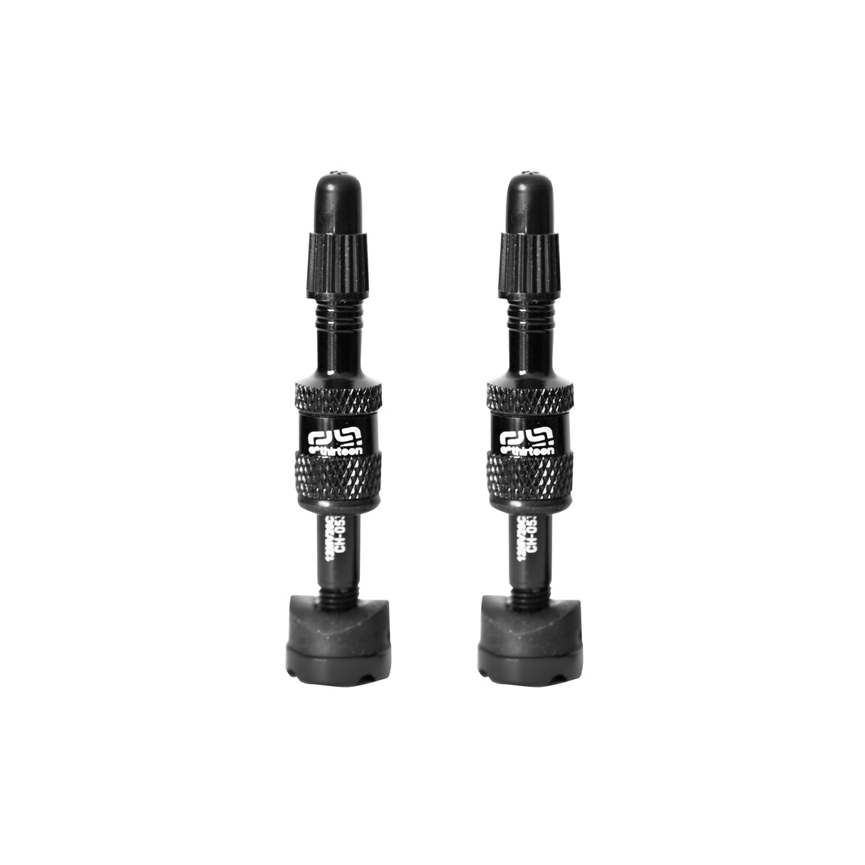 Par de válvulas de plasma para neumáticos de llenado rápido E*thirteen (llanta de 19-23 mm), color negro